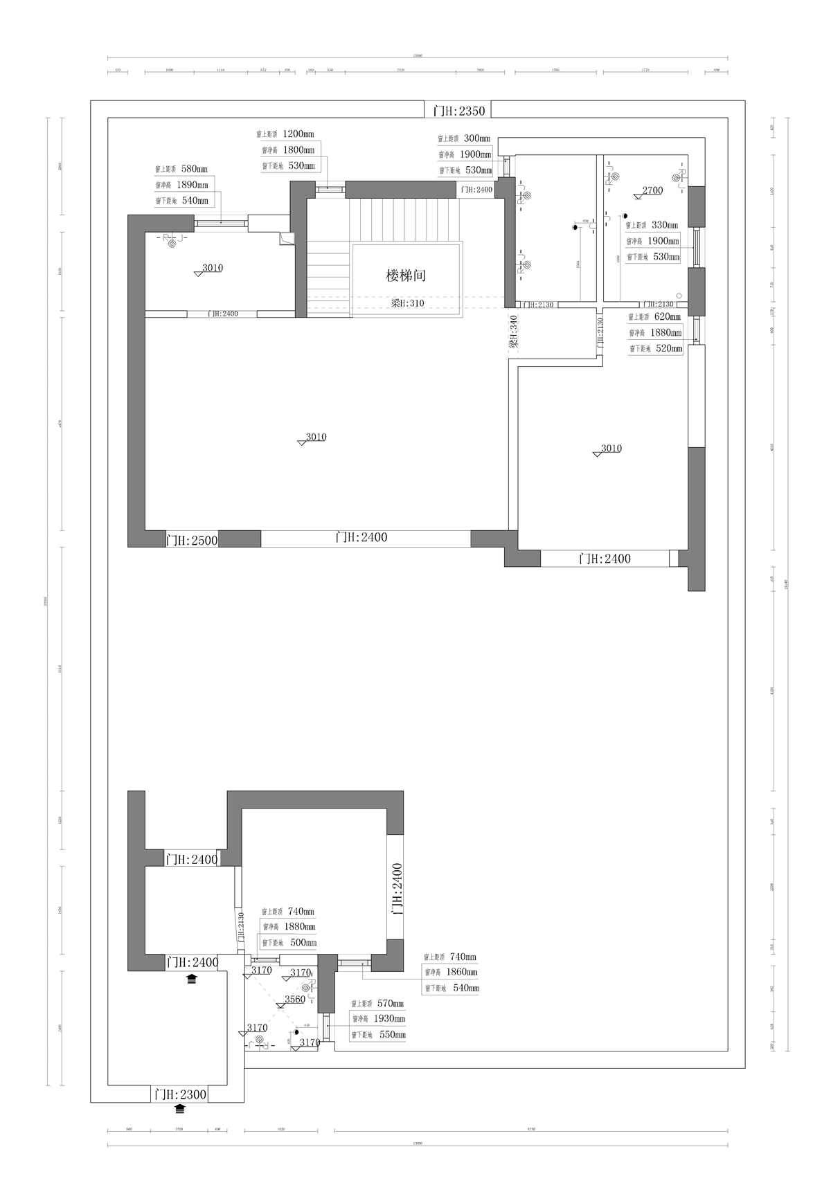 天山(shān)國(guó)宾一号院 158㎡总结构图 一楼