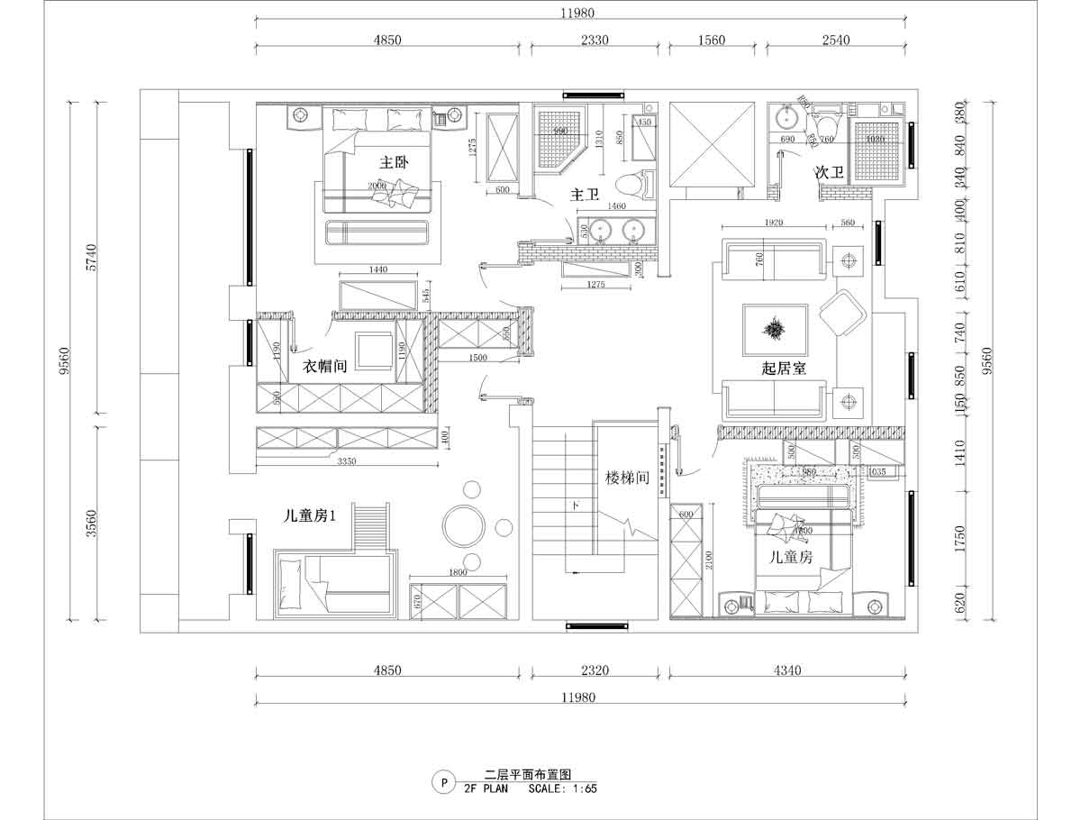 二层平面布局图