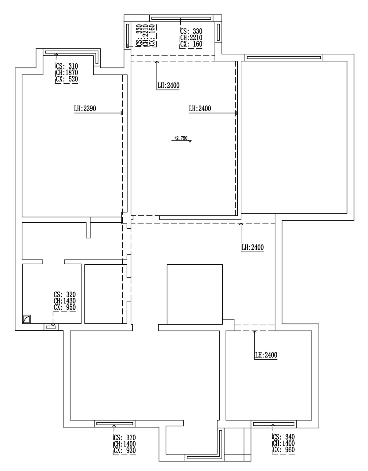 二层原始结构图